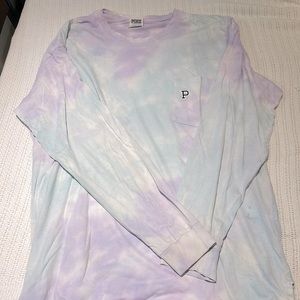 VS Pink Tye Die Long Sleeve